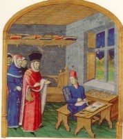 Guillaume Jouvenel des Ursins rendant visite à son enlumineur